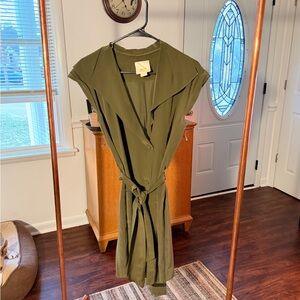 Anthropologie Olive Midi Dress